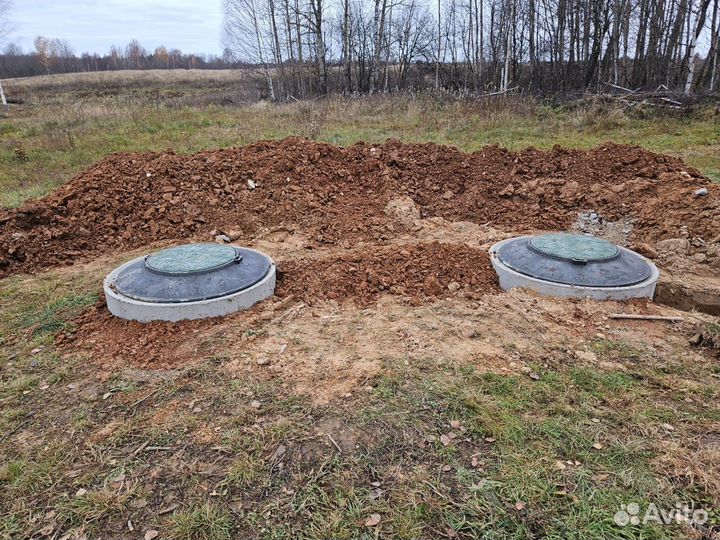 Копка колодцев под ключ септики
