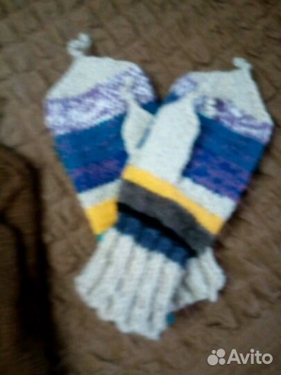Вязаные варежки