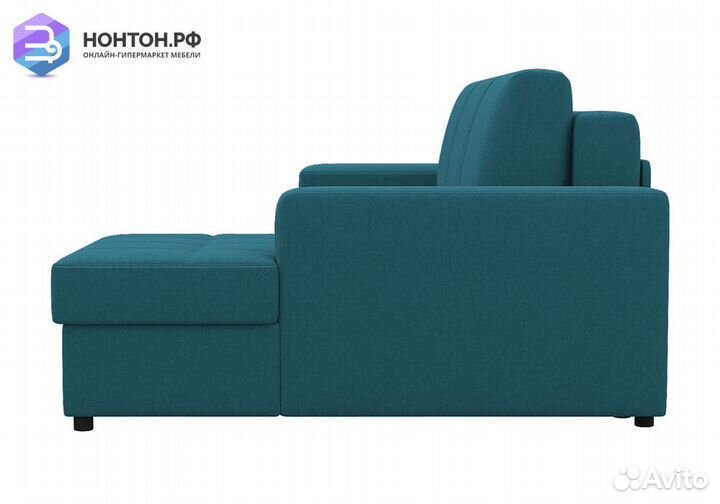 Диван угловой пантограф Бруно синий