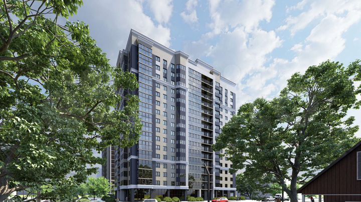 3-к. квартира, 61,4 м², 12/16 эт.