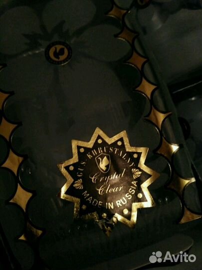 Набор фужеров с графином. Гусь хрустальный