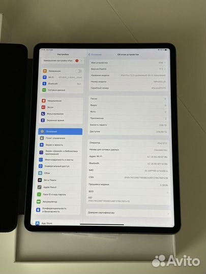 iPad Pro 12.9 256gb m2 2022 WiFi + Cellular