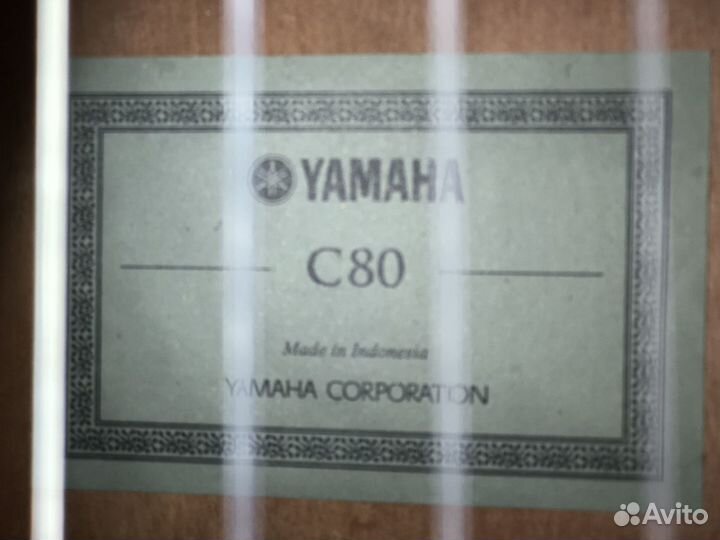 Yamaha C80 классическая гитара