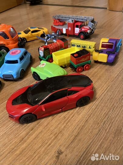 Детские машинки, лего автобус, мусоровоз