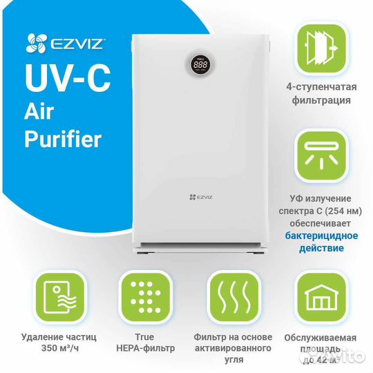 Ультрафиолетовый очиститель воздуха ezviz
