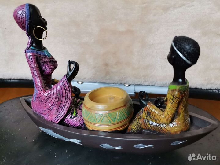 Подсвечник фигурки на лодке