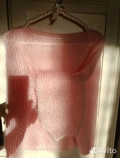 Кофта вязаная паутинка