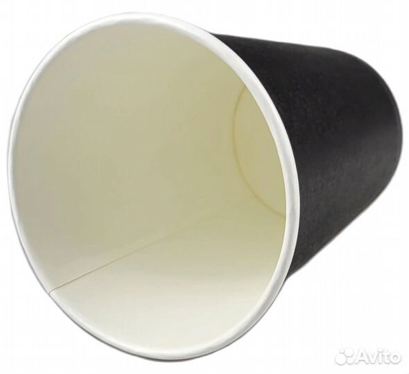 Бумажные стаканы для кофе 250 мл Черный 50 шт