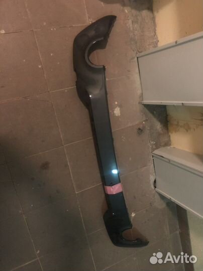 Диффузор на задний бампер bmw g20