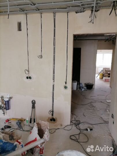 Штробление Перенос розеток