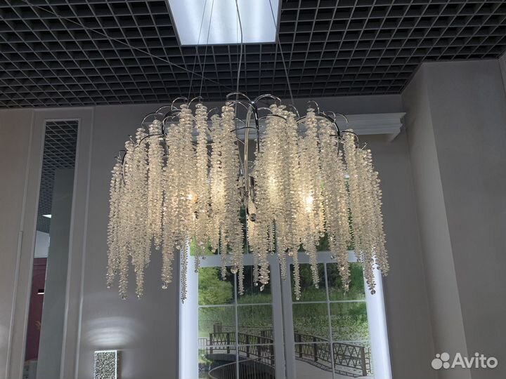 Люстра потолочная хрустальная