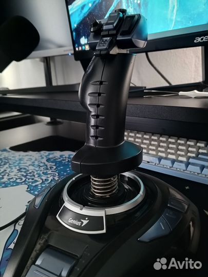 Джойстик genius metalstrike pro (для авиасим.)