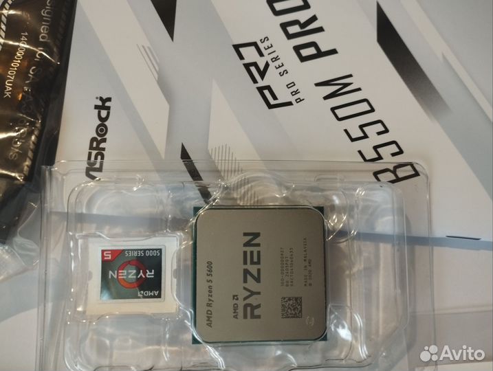 Новый комплект B550 + Ryzen 5 5600