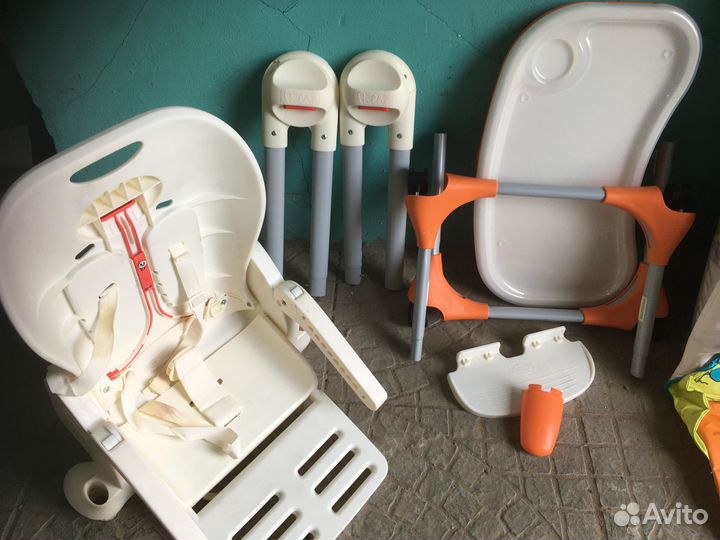 Стульчик для кормления chicco polli 2в 1