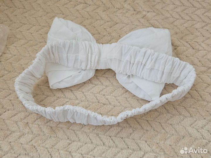 Бант для выписки на резинке как новый