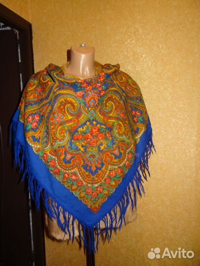 Павловопосадский платок шерсть