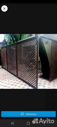 Пергола шпалера деревянная