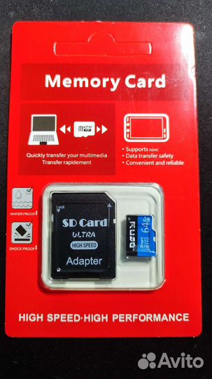 Карта памяти MicroSD 64gb