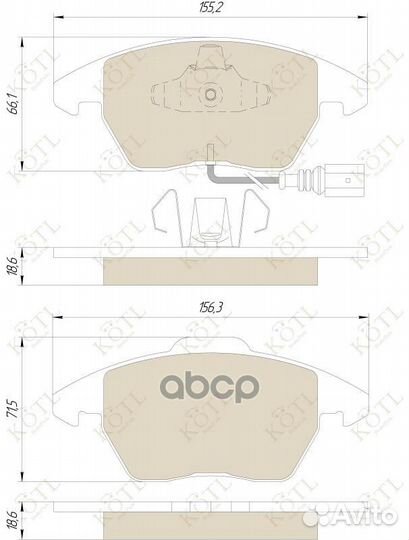 Колодки тормозные audi A3/volkswagen G5/passat