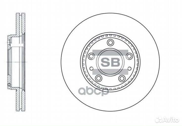 Диск тормозной mazda 6 2.0-2.3 02- передний вент