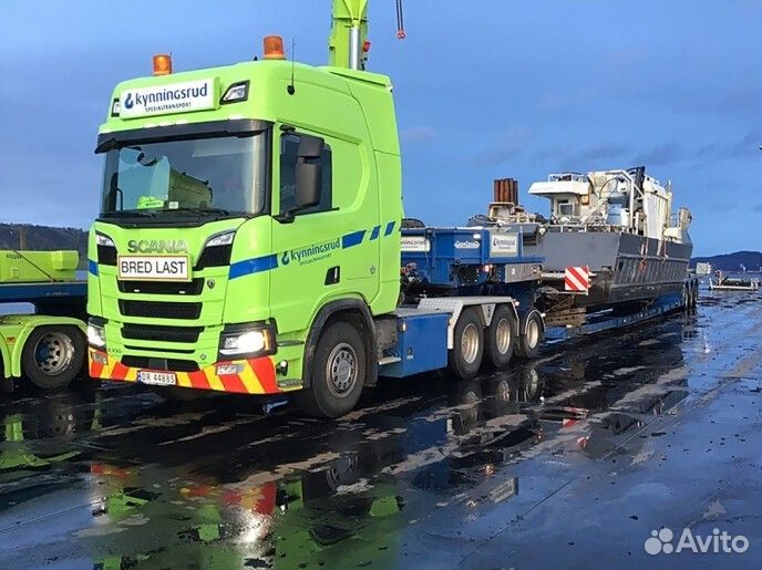 1/50 Scania трал низкорамник Nordic Crane Kinnisru