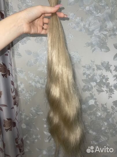 Волосы для наращивания блонд 52 см