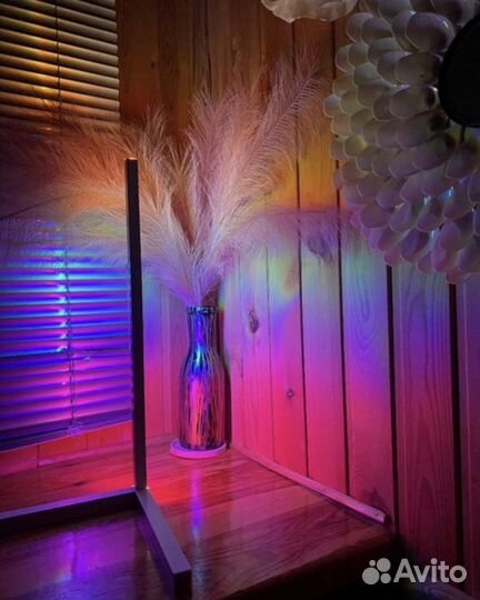 Цветная лампа rgb светильник напольный