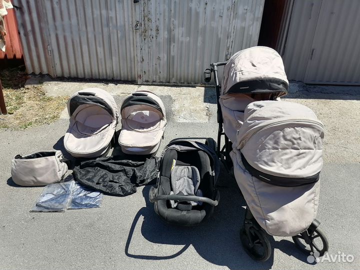 Коляска трансформер 3 в 1 для двоих
