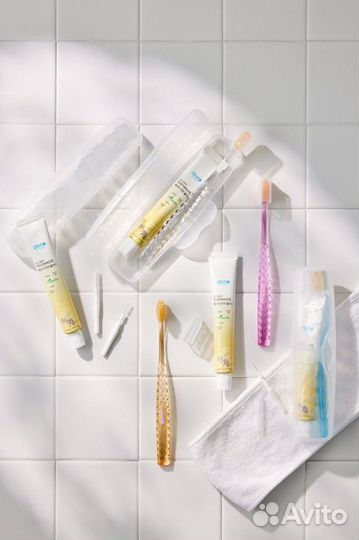 Зубная паста+зубная щетка+ершик в футляре Атоми