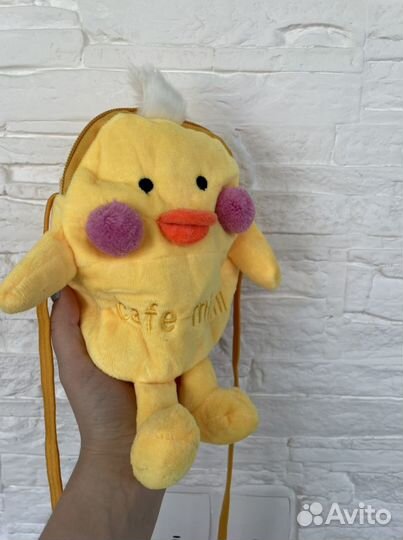 Утка lalafanfan игрушки мягкие