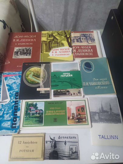 Книги и открытки Москва, Ленинград, Крым. СССР