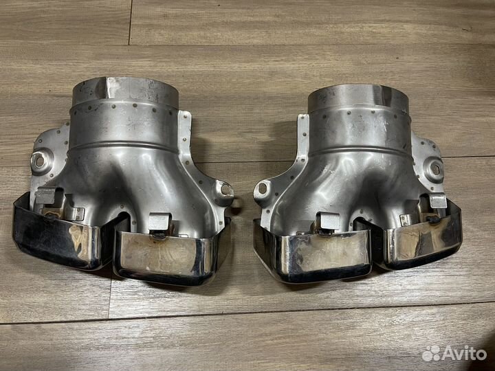 Насадки пара на глушитель amg mercedes