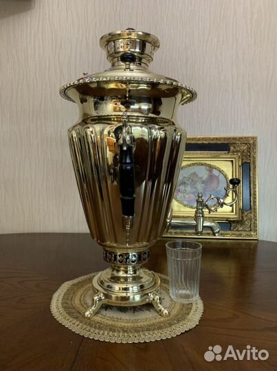 Самовар рюмка с цыганскими ручками Бр.Шемариных 6л