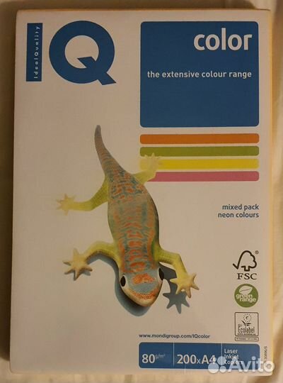 Бумага Mondi, IQ Color и color copy silk А+