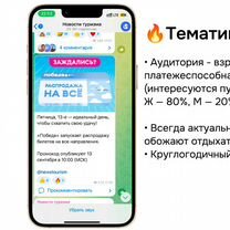 Готовый бизнес Телеграм канал c доходом от 300 тыс