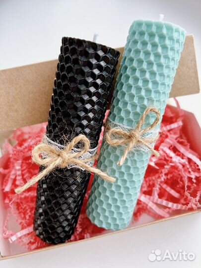 Набор свечей из натуральной вощины