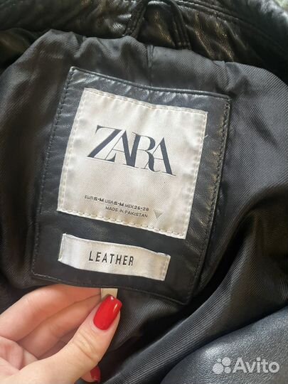 Кожанная куртка Zara