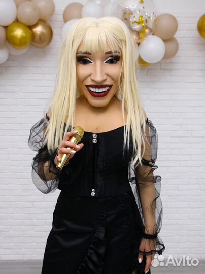 Ростовые куклы звёзд, поздравление, стриптиз