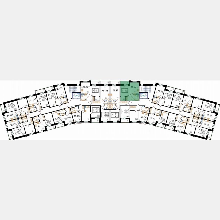 1-к. квартира, 40,5 м², 5/8 эт.