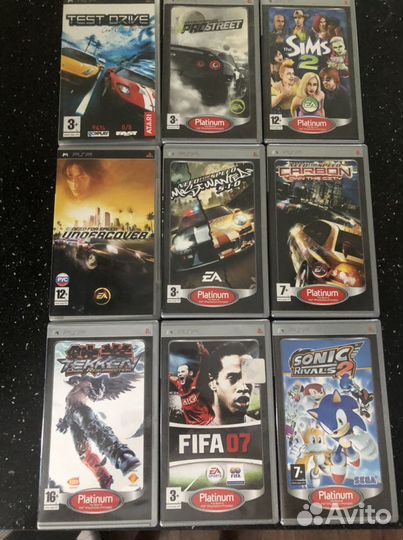 Игры для приставки sony PSP лицензионные