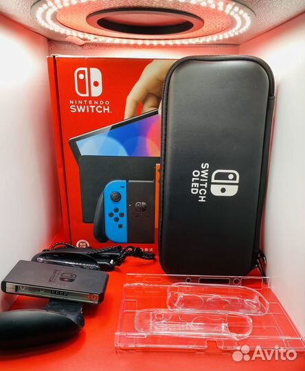 Nintendo switch oled чип 64/256GB 1500 игр