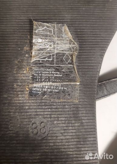 Шлепанцы H&M, 38 размер