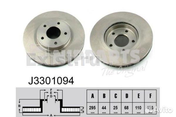 Диск тормозной nissan renault