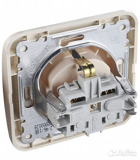 Розетка с рамкой Mimoza 25028 скрытая установка бе