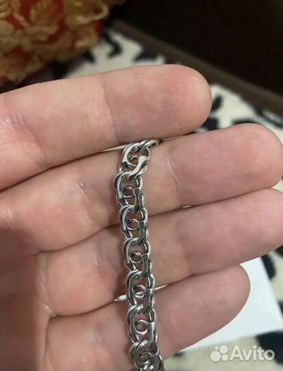 Серебряный браслет бисмарк