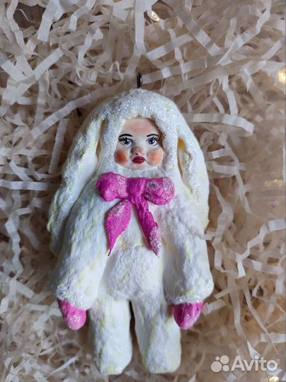 Ватные елочные игрушки