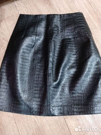 Кожаная юбка