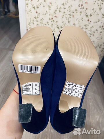 Туфли синие 38 размер