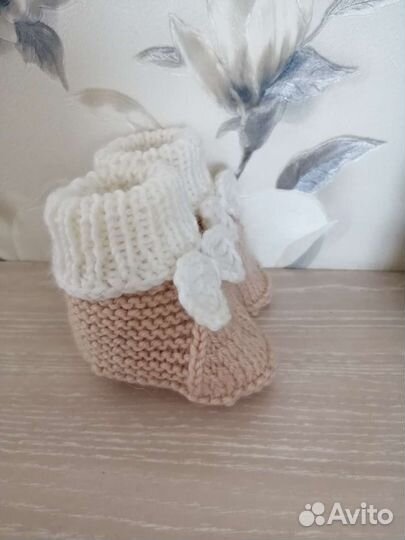 Пинетки для малыша новые 0-6 месяцев