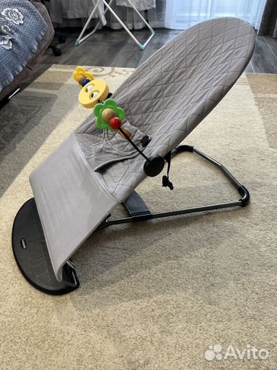 Шезлонг детский + развивающий музыкальный коврик